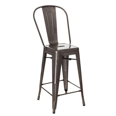 Hoker Paris Back 66cm metaliczny inspirowany Tolix Hoker Paris Back 66cm metaliczny inspirowany Tolix