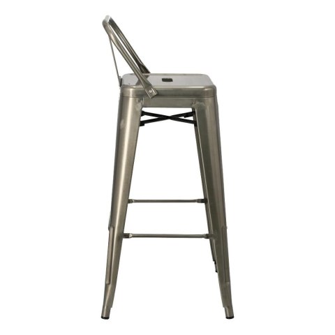 Hoker Paris Back Short 75cm metaliczny insp. Tolix Hoker Paris Back Short 75cm metaliczny insp. Tolix