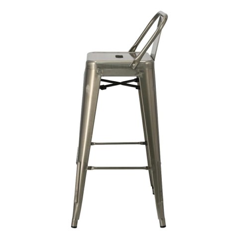 Hoker Paris Back Short 75cm metaliczny insp. Tolix Hoker Paris Back Short 75cm metaliczny insp. Tolix
