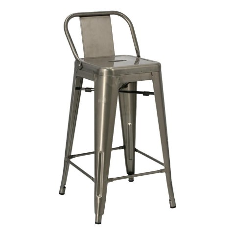 Hoker Paris Back short 66cm metaliczny insp. Tolix Hoker Paris Back short 66cm metaliczny insp. Tolix