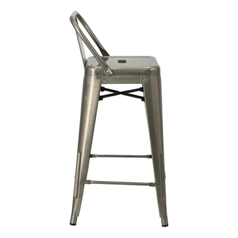 Hoker Paris Back short 66cm metaliczny insp. Tolix Hoker Paris Back short 66cm metaliczny insp. Tolix