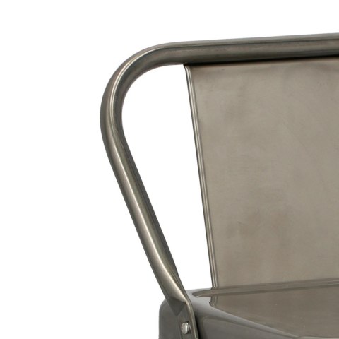 Hoker Paris Back short 66cm metaliczny insp. Tolix Hoker Paris Back short 66cm metaliczny insp. Tolix