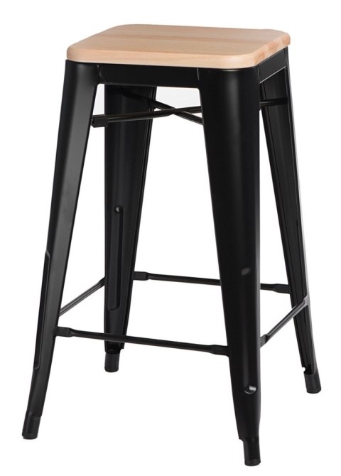 Hoker Paris Wood 65cm czarny sosna naturalna Hoker Paris Wood 65cm czarny sosna naturalna