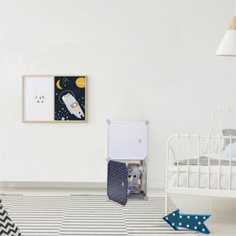 Modularny regał Cubes 2 do pokoju dziecka szary Modularny regał Cubes 2 do pokoju dziecka szary
