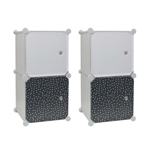 Modularny regał Cubes 2 do pokoju dziecka szary Modularny regał Cubes 2 do pokoju dziecka szary