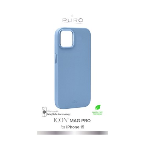 PURO ICON MAG PRO - Etui iPhone 15 MagSafe (Light Blue) PURO ICON MAG PRO - Etui iPhone 15 MagSafe (Light Blue)