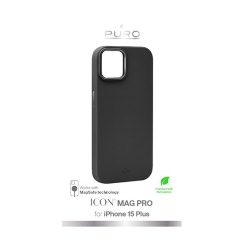 PURO ICON MAG PRO - Etui iPhone 15 Plus MagSafe (Black) PURO ICON MAG PRO - Etui iPhone 15 Plus MagSafe (Black)
