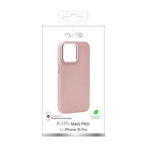 PURO ICON MAG PRO - Etui iPhone 15 Pro MagSafe (Rose) PURO ICON MAG PRO - Etui iPhone 15 Pro MagSafe (Rose)
