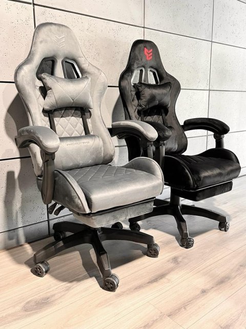 Fotel obrotowy gamingowy HERO POKER GREY ALCANTARA PRO Fotel obrotowy gamingowy HERO POKER GREY ALCANTARA PRO