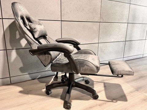 Fotel obrotowy gamingowy HERO POKER GREY ALCANTARA PRO Fotel obrotowy gamingowy HERO POKER GREY ALCANTARA PRO
