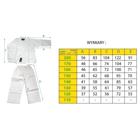 KIMONO ENERO PROFESSIONAL KARATE 150 CM 8 OZ KIMONO ENERO PROFESSIONAL KARATE 150 CM 8 OZ