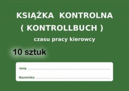 Książka czasu pracy kierowcy KONTROLLBUCH PL - DE - 10 sztuk