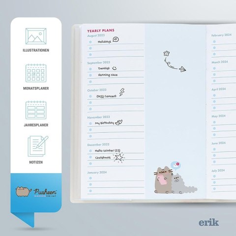 Pusheen - Kalendarz / Planner tygodniowy 2023/2024 (11.3 x 16.2 cm) Pusheen - Kalendarz / Planner tygodniowy 2023/2024 (11.3 x 16.2 cm)