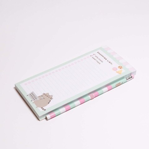 Pusheen - Magnetyczna lista zakupów na lodówkę z kolekcji Foodie (10 x 21 cm) Pusheen - Magnetyczna lista zakupów na lodówkę z kolekcji Foodie (10 x 21 cm)