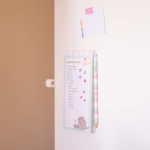Pusheen - Magnetyczna lista zakupów na lodówkę z kolekcji Foodie (10 x 21 cm) Pusheen - Magnetyczna lista zakupów na lodówkę z kolekcji Foodie (10 x 21 cm)