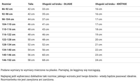 LEGGINSY KRÓTKIE YOU GO GIRL KIDS LEGGINSY KRÓTKIE YOU GO GIRL KIDS