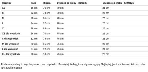 LEGGINSY krótkie KOLIBRY LEGGINSY krótkie KOLIBRY