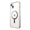 Speck Gemshell Grip + MagSafe - Etui do iPhone 15 Plus (Clear / Chrome Finish)