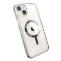 Speck Gemshell Grip + MagSafe - Etui do iPhone 15 Plus (Clear / Chrome Finish)