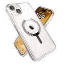 Speck Gemshell Grip + MagSafe - Etui do iPhone 15 Plus (Clear / Chrome Finish)