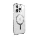 Speck Gemshell Grip + MagSafe - Etui do iPhone 15 Pro (Clear / Chrome Finish)