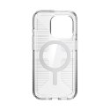 Speck Gemshell Grip + MagSafe - Etui do iPhone 15 Pro (Clear / Chrome Finish)