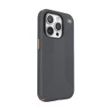 Speck Presidio2 Grip - Etui iPhone 15 Pro (Charcoal Grey / Cool Bronze / White)