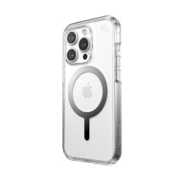 Speck Presidio Perfect-Clear MagSafe - Etui iPhone 15 Pro Max (Clear / Chrome Finish / Serene Silver)