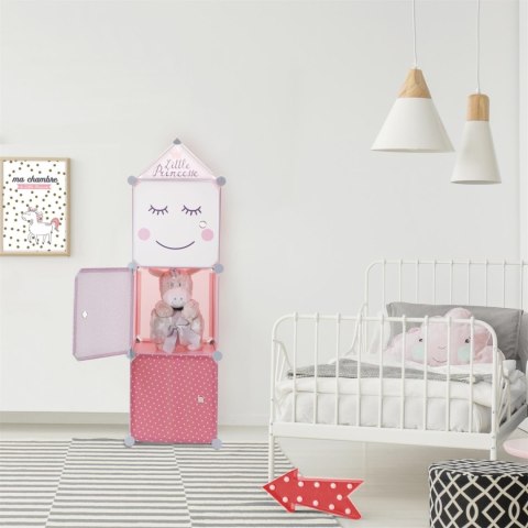 Modularny regał Cubes 3 do pokoju dziecka różowy Modularny regał Cubes 3 do pokoju dziecka różowy