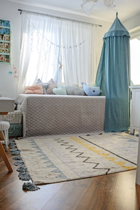 Dywan bawełniany Azteca Natural Vintage Azul 120x160 cm Dywan bawełniany Azteca Natural Vintage Azul 120x160 cm
