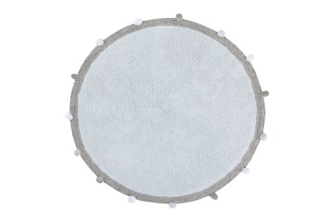 Lorena Canals Dywan bawełniany BUBBLY Soft Blue Ø 120 cm Lorena Canals Dywan bawełniany BUBBLY Soft Blue Ø 120 cm