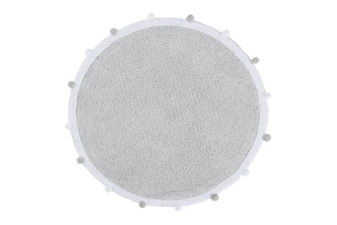 Lorena Canals Dywan bawełniany Bubbly Light Grey Ø 120 cm Lorena Canals Dywan bawełniany Bubbly Light Grey Ø 120 cm