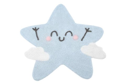 Lorena Canals Dywan bawełniany Happy Star, Mr Wonderful & Lorena Canals Ø 120 cm Lorena Canals Dywan bawełniany Happy Star, Mr Wonderful & Lorena Canals Ø 120 cm