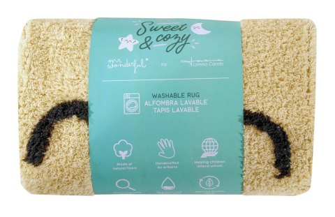 Lorena Canals Dywan bawełniany You're My Sunshine, Mr Wonderful & Lorena Canals Ø100 cm Lorena Canals Dywan bawełniany You're My Sunshine, Mr Wonderful & Lorena Canals Ø100 cm