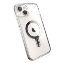 Speck Presidio Perfect-Clear ClickLock & Magsafe - Etui iPhone 15 Plus / iPhone 14 Plus (Clear / Chrome Finish / Serene Silver)