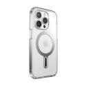 Speck Presidio Perfect-Clear ClickLock & Magsafe - Etui iPhone 15 Pro (Clear / Chrome Finish / Serene Silver)