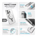 Speck Presidio Perfect-Clear ClickLock & Magsafe - Etui iPhone 15 Pro (Clear / Chrome Finish / Serene Silver)