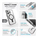 Speck Presidio Perfect-Clear ClickLock & Magsafe - Etui iPhone 15 Pro (Clear / Frosted Black / Slate Grey)