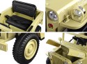 Wojskowe Auto na akumulator Willys + pilot PA0263