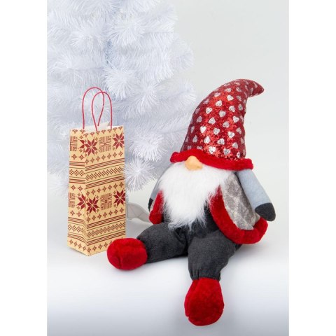 Skrzat gnom mikołaj świąteczny duży siedzący 92cm Skrzat gnom mikołaj świąteczny duży siedzący 92cm