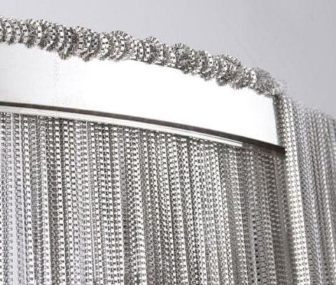 Fontanna Silver Avenue podwójny żyrandol srebrne łańcuszki Ø80 cm + Ø60cm Fontanna Silver Avenue podwójny żyrandol srebrne łańcuszki Ø80 cm + Ø60cm