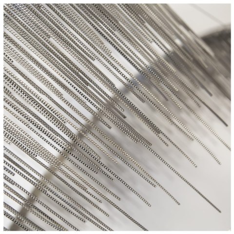 Fontanna Silver Avenue podwójny żyrandol srebrne łańcuszki Ø80 cm + Ø60cm Fontanna Silver Avenue podwójny żyrandol srebrne łańcuszki Ø80 cm + Ø60cm