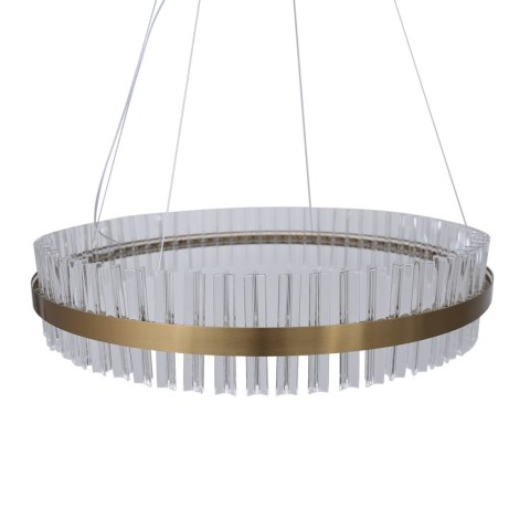 MONAKO piękny złoty żyrandol LED z kryształami Ø80 cm 11520 MONAKO piękny złoty żyrandol LED z kryształami Ø80 cm 11520