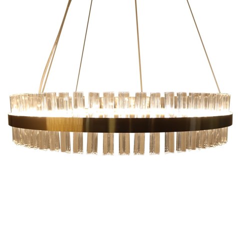 MONAKO piękny złoty żyrandol LED z kryształami Ø80 cm 11520 MONAKO piękny złoty żyrandol LED z kryształami Ø80 cm 11520