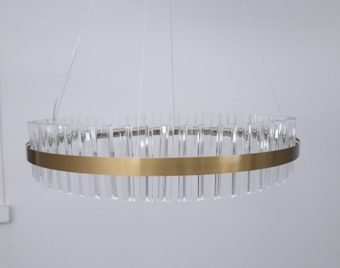 MONAKO piękny złoty żyrandol LED z kryształami Ø80 cm 11520 MONAKO piękny złoty żyrandol LED z kryształami Ø80 cm 11520
