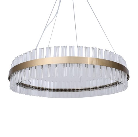 MONAKO piękny złoty żyrandol LED z kryształami Ø80 cm 11520 MONAKO piękny złoty żyrandol LED z kryształami Ø80 cm 11520