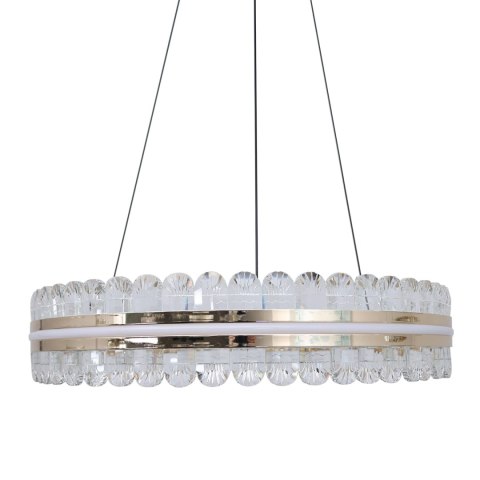 Złota lampa RING Medusa z kryształami w kształcie meduzy 60cm 22797 Złota lampa RING Medusa z kryształami w kształcie meduzy 60cm 22797