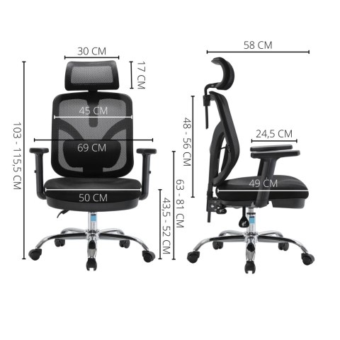 Fotel ergonomiczny ANGEL biurowy obrotowy jOkasta Niebieska Fotel ergonomiczny ANGEL biurowy obrotowy jOkasta Niebieska