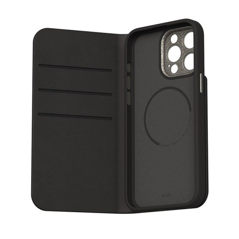 Moshi Overture MagSafe - Skórzane etui 3w1 z klapką iPhone 15 Pro Max (Midnight Black) Moshi Overture MagSafe - Skórzane etui 3w1 z klapką iPhone 15 Pro Max (Midnight Black)