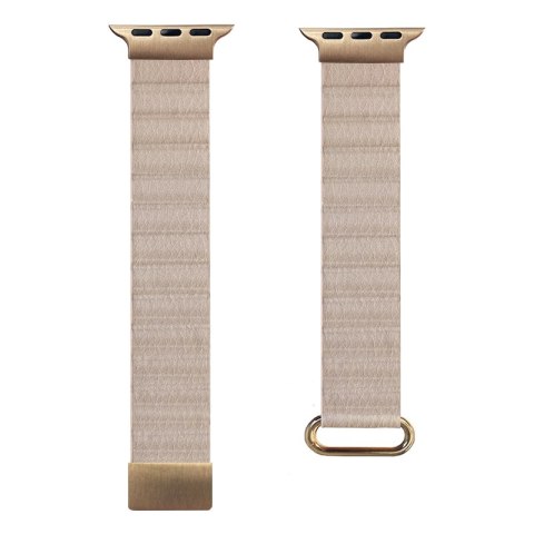 Crong Eclipse - Skórzany pasek magnetyczny Apple Watch 38/40/41mm (beżowy) Crong Eclipse - Skórzany pasek magnetyczny Apple Watch 38/40/41mm (beżowy)